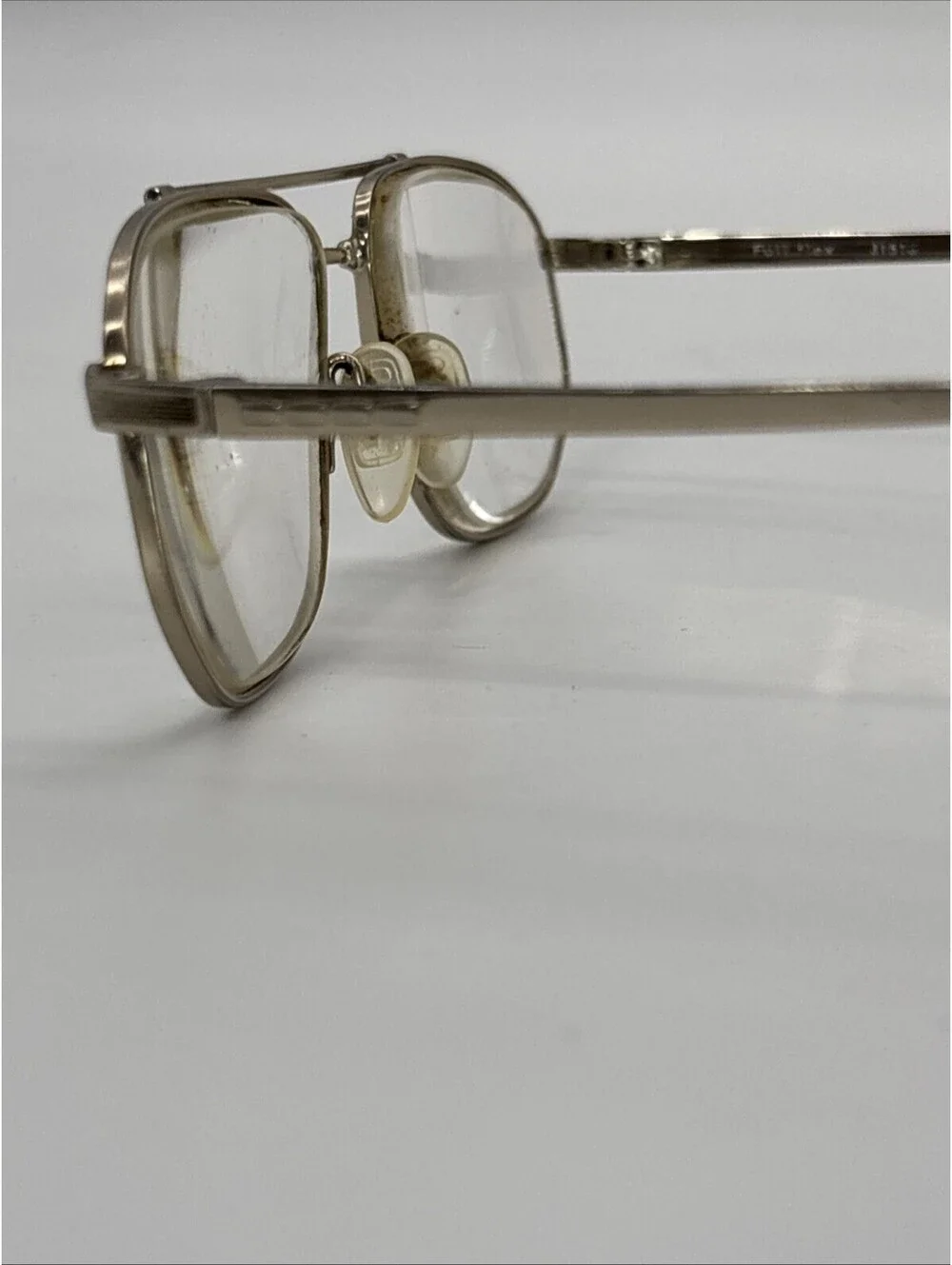 Frames Only Vntg Memory Titanium FullFlox 31510 Goldtone Aviator Japan 57-18-142